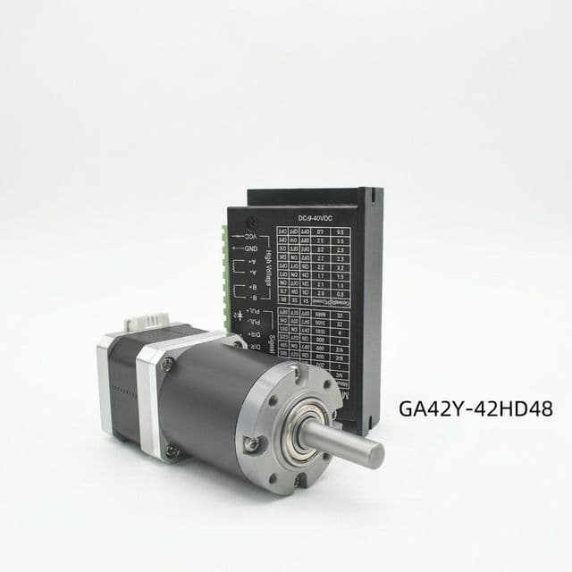 NEMA 17 planetary gearbox and driver assembly, shown as a configuration example